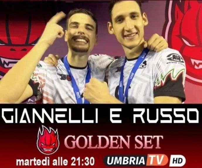 Stasera alle 21.30 su UmbriaTV c'è "Golden Set": due campioni del mondo ospiti della puntata
