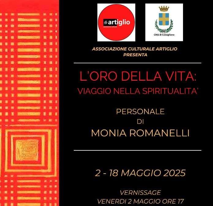 A Conegliano Veneto dal 2 maggio la mostra di Monia Romanelli "L'oro della vita: viaggio nella spiritualità"