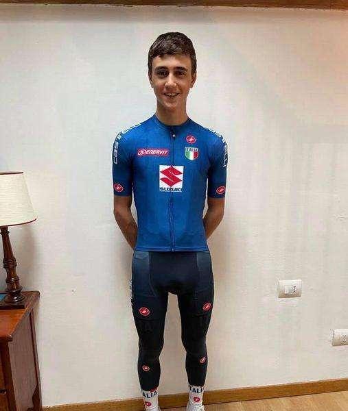 Dalla Forno Pioppi Asd all'azzurro! Che gioia per il tuderte Raffaele, uno dei ciclisti più promettenti in Italia!
