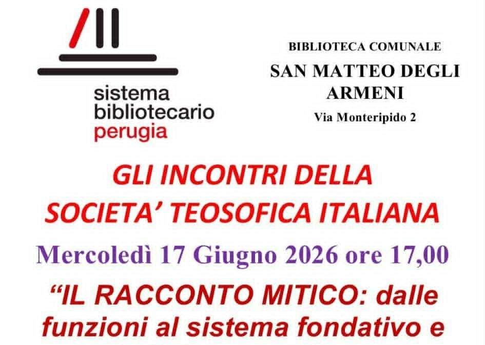 Mercoledì 17 Lavinia Felicioni relatrice del seminario della Società Teosofica Italiana alla Biblioteca di San Matteo degli Armeni