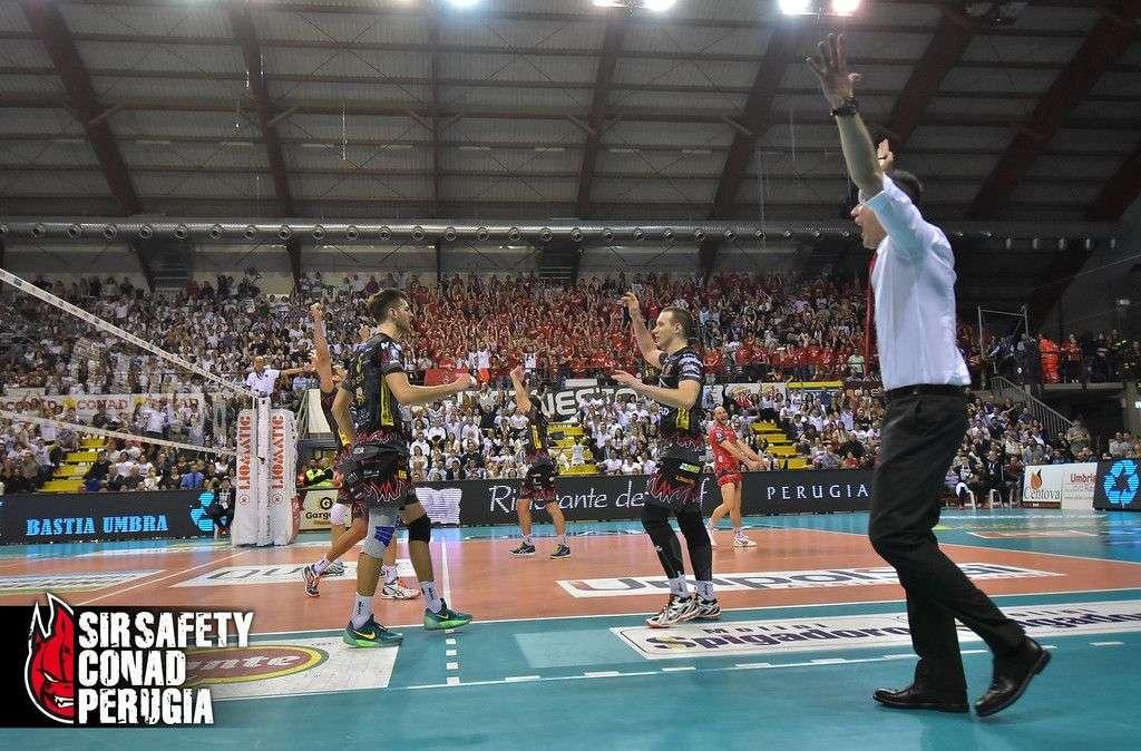 Quante emozioni per la Sir Perugia nelle semifinali scudetto di volley maschile!