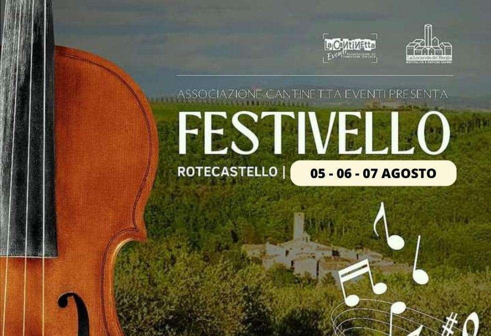 Anche il piccolo paese di Rotecastello ha il suo festival! Dal 5 al 7 agosto ecco il "Festivello"...