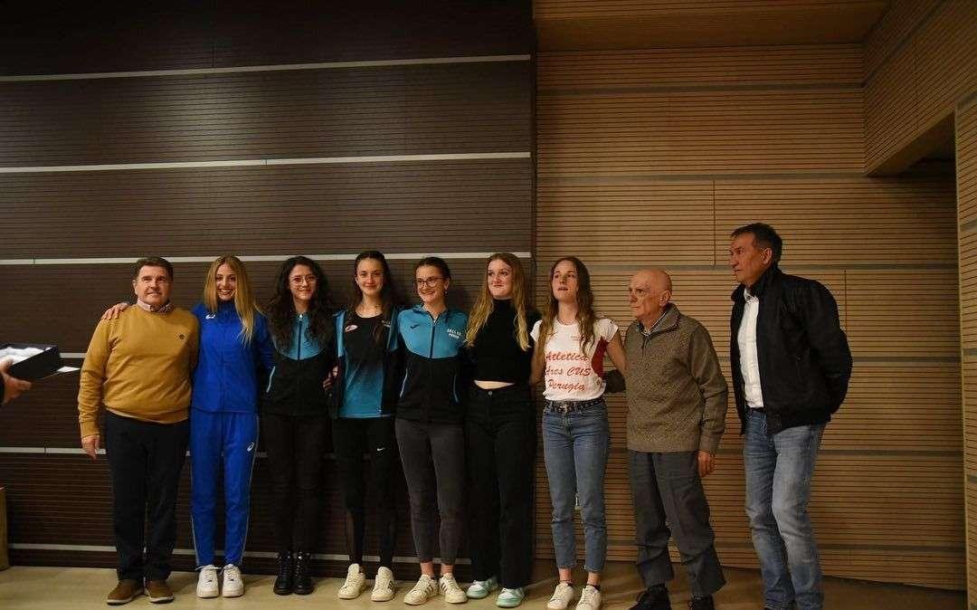 Le premiazioni dell'atletica umbra alla Sala dei Notari di Perugia
