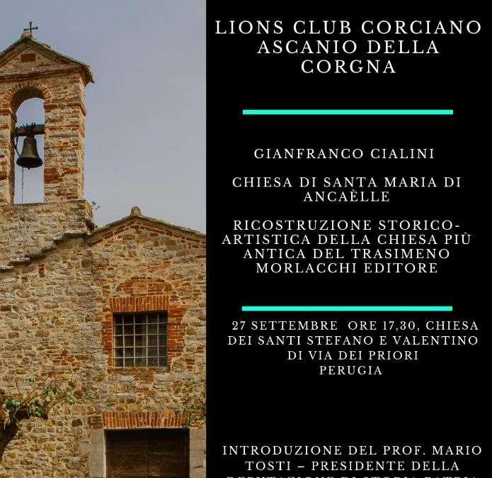 Venerdì 27 settembre la presentazione del libro sulla Chiesa di Santa Maria di Ancaèlle di Gianfranco Cialini