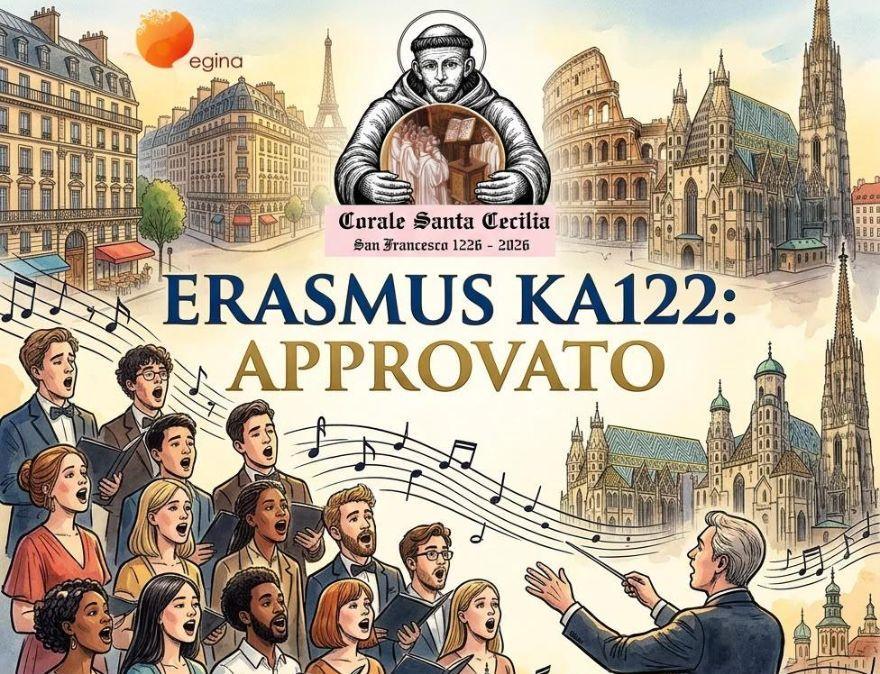 La Corale Santa Cecilia di Nocera Umbria ha ottenuto l'accreditamento Erasmus: un sogno realizzato!