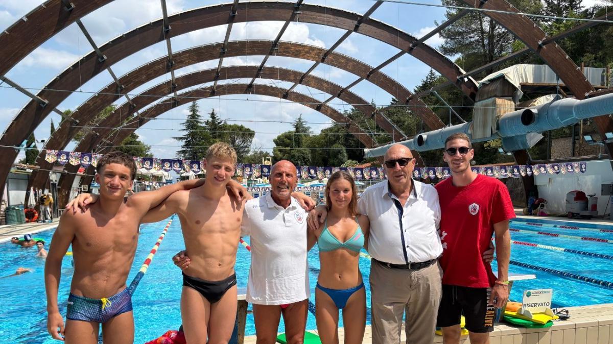 Sino all'8 agosto la Libertas Rari Nantes Perugia ai campionati italiani di nuoto con cinque atleti