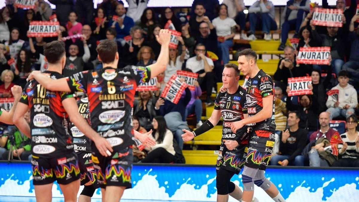 La Sir Susa Vim Perugia impegnata domenica a Milano nella penultima di campionato