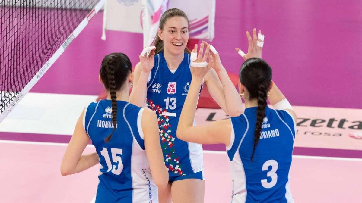 Domenica il Club Italia di volley femminile in campo a Perugia nell'ultima di A2