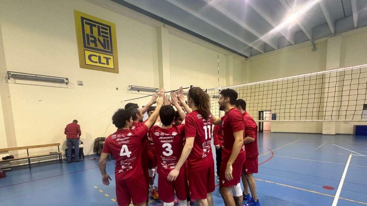 In serie C maschile il Città di Castello Pallavolo vince nettamente (3-0) a Terni contro il Clt