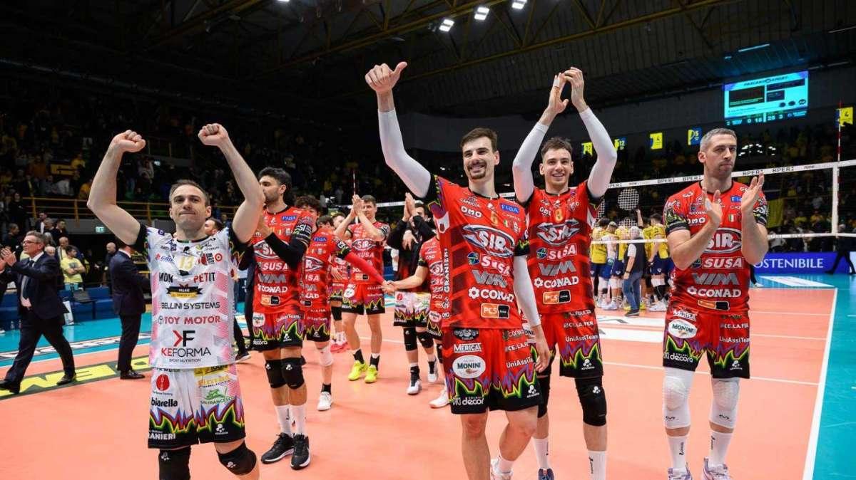 Così la vittoria della Sir Perugia ieri con Modena in gara-2 dei playoff scudetto