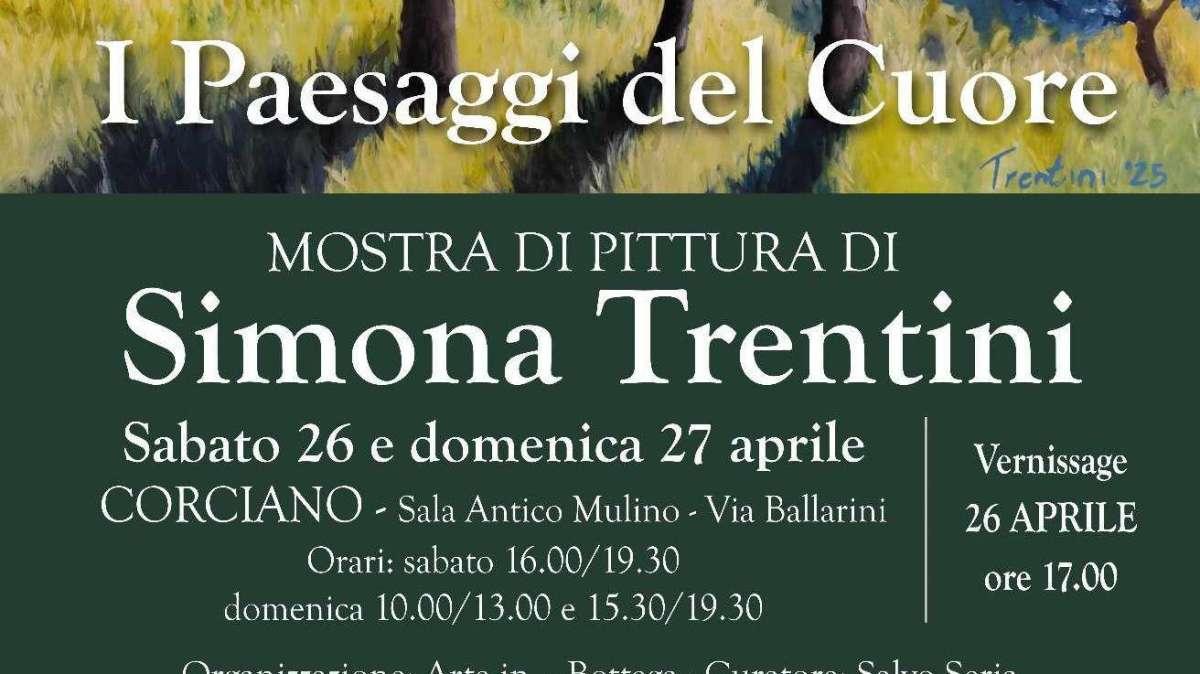 Oggi alle 17 a Corciano si inaugurano la mostra di pittura di di Simona Trentini e quella di foto di Marco Cappellano