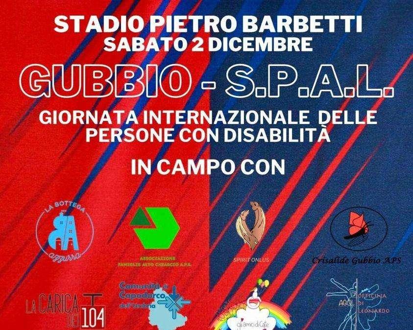 Anche il Gubbio aderisce alla Giornata internazionale dei diritti delle persone con disabilità