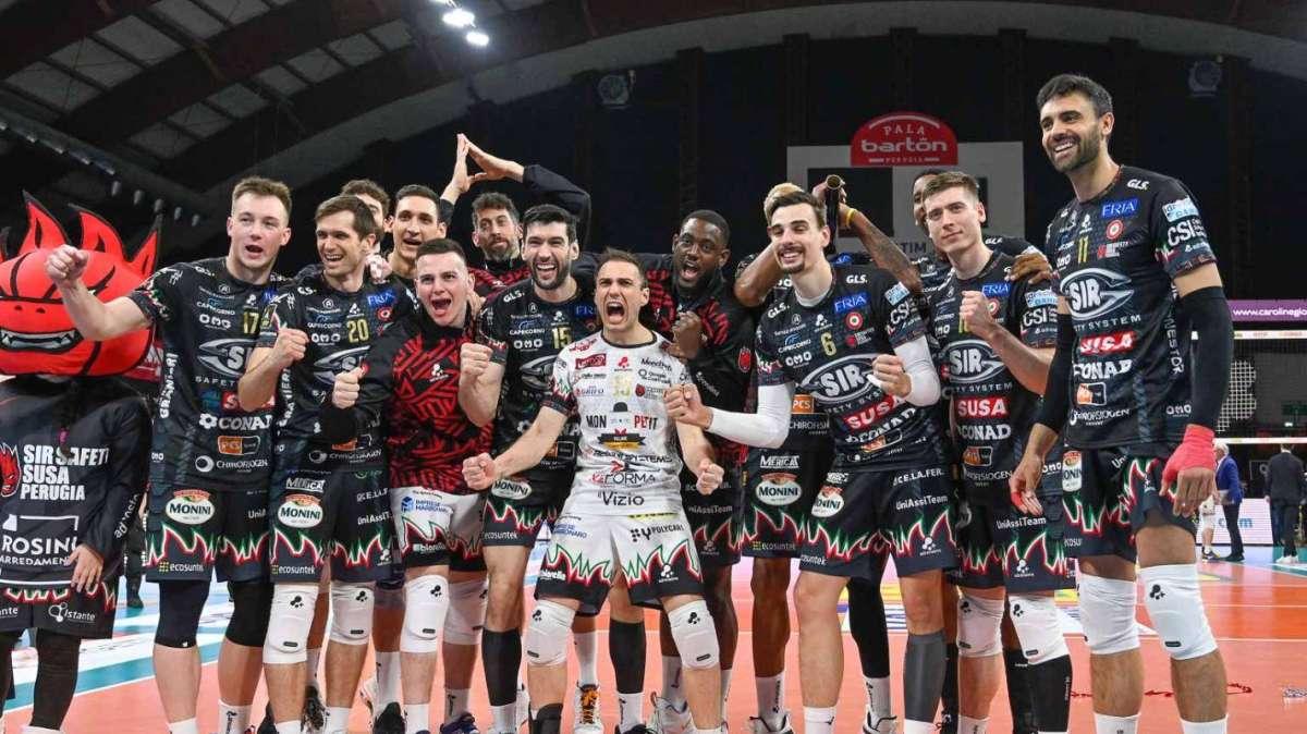 Così la partita di ieri sera della Sir Safety Susa Perugia contro Milano