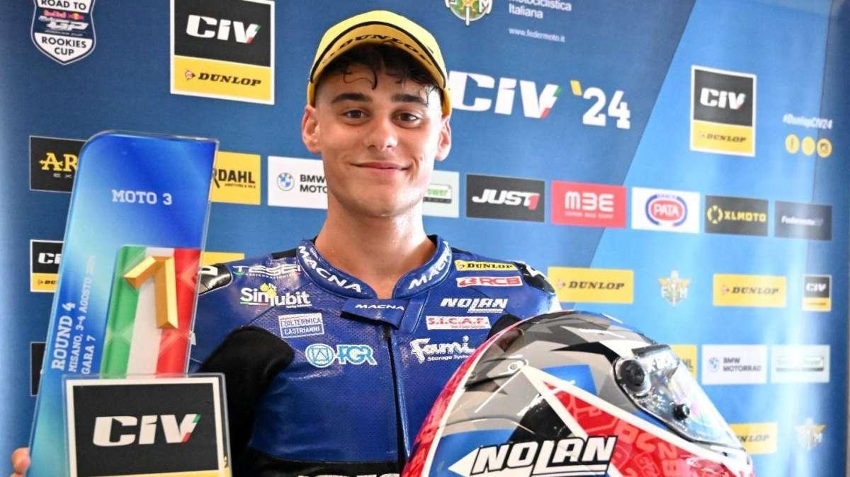 Vittoria a Misano di Cristian Lolli nel Campionato Italiano Velocità 
