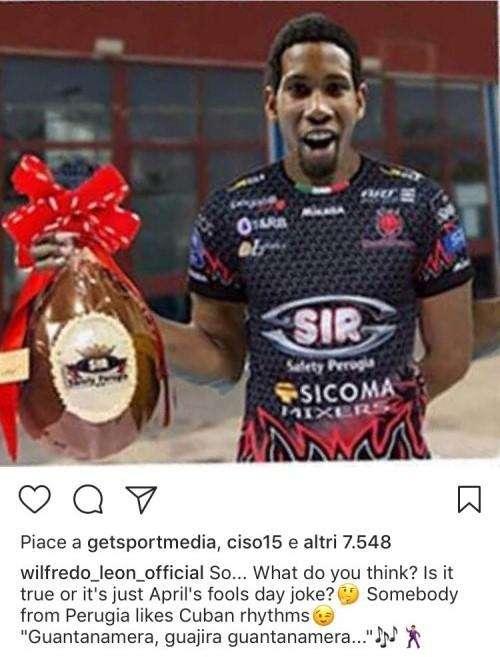 Leon dopo aver raggiunto l'accordo con la Sir Safety... "A qualcuno di Perugia piacciono i ritmi cubani..."