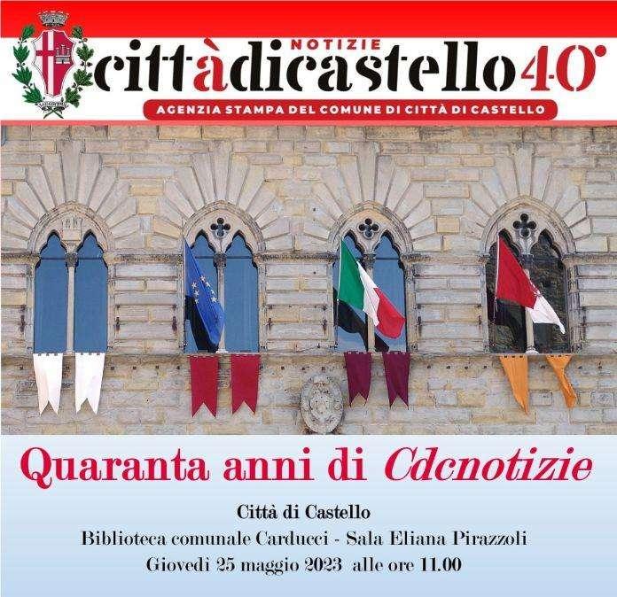 Quarant'anni di "Cdcnotizie": il 25 maggio a Città di Castello si celebrerà la ricorrenza 