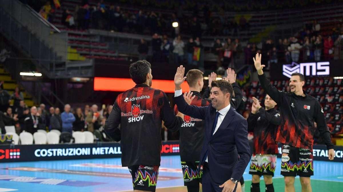 La Sir Susa Vim Perugia pronta alla sfida con Civitanova, che ha eliminato Milano dalla corsa scudetto