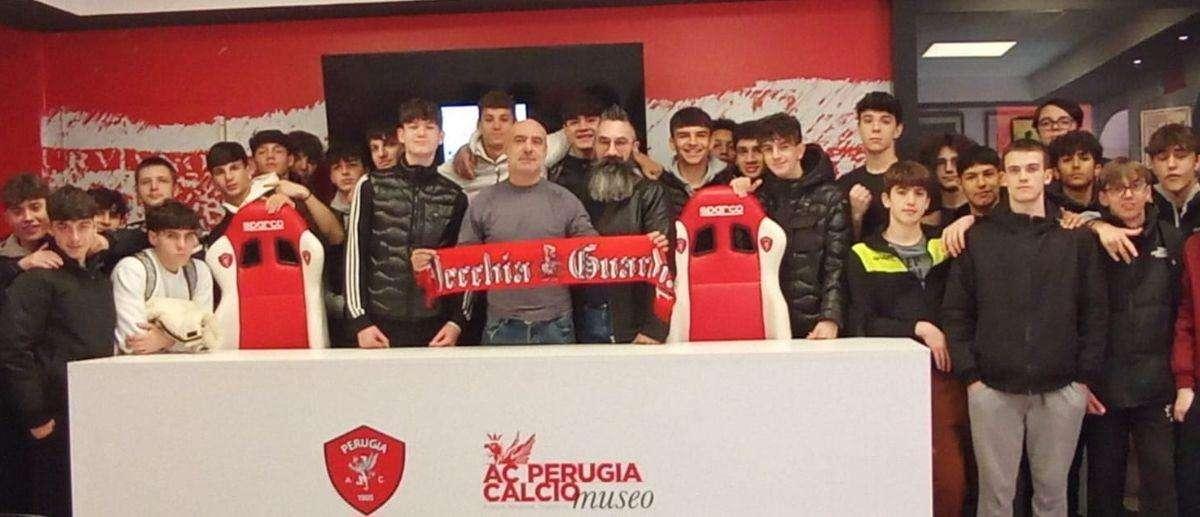 Gli studenti del "Volta" di Piscille sono stati ospiti al Museo del Perugia Calcio