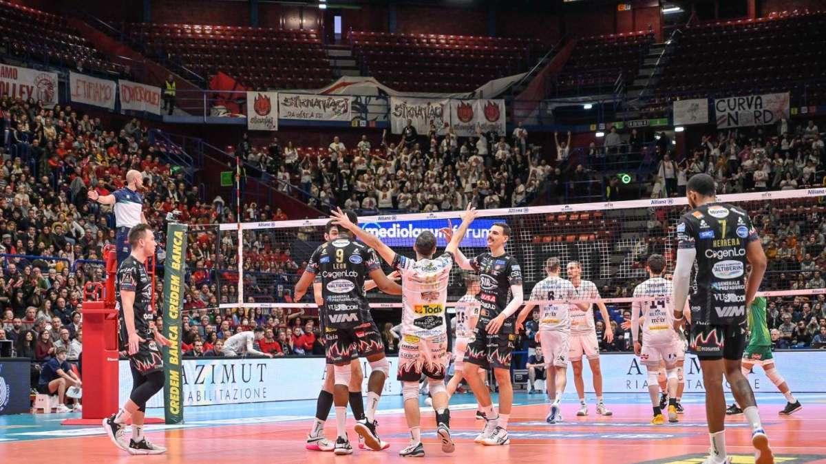 Per la Sir Safety Susa Perugia la trentesima vittoria in 30 partire giocare quest'anno! Milano ko