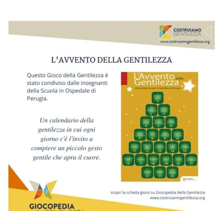 Dall'ospedale di Perugia un nuovo gioco: "L'Avvento della Gentilezza", a cui tutti possiamo contribuire
