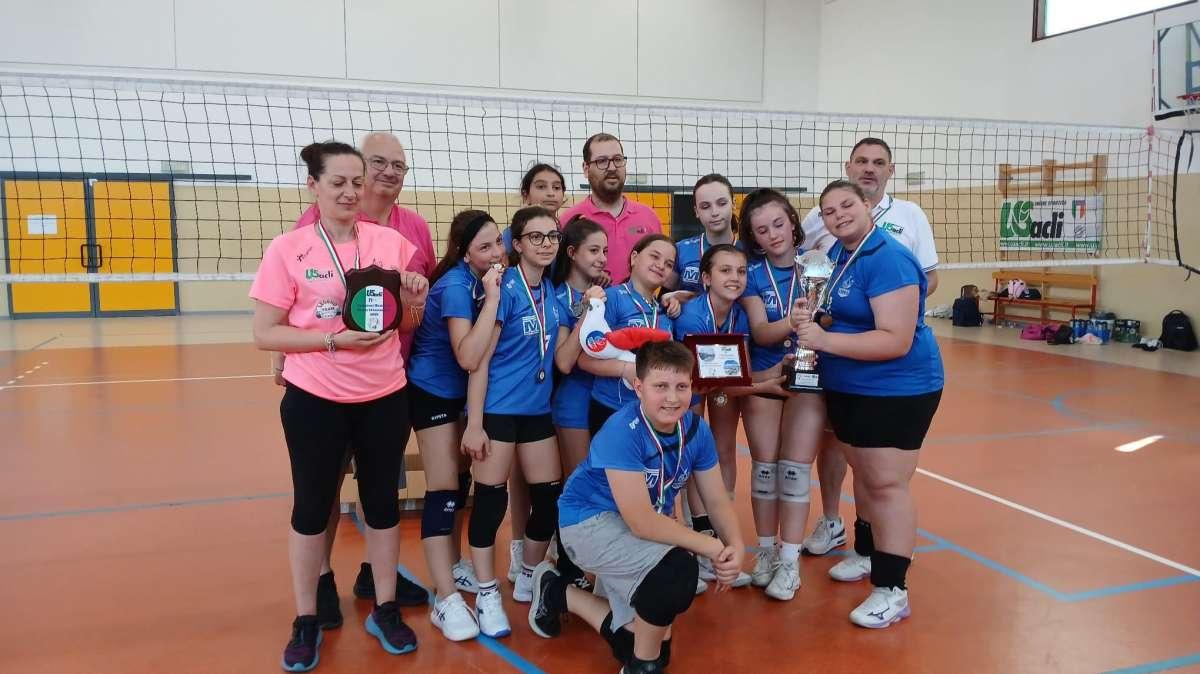 L' Under 13 mista del Colombella Volley protagonista alle finali Usacli di Cesenatico 