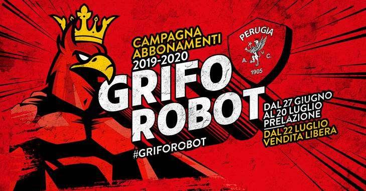 Parte la campagna abbonamenti del Perugia: quest'anno sarà Grifo Robot! Quanti saranno gli abbonati?