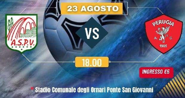 Il Perugia in campo oggi in amichevole a Ponte San Giovanni