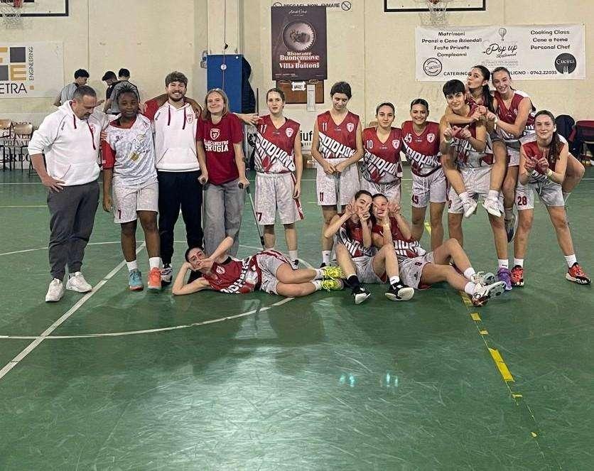 Vittoria dell'Under 17 della Pallacanestro Perugia contro Porto San Giorgio