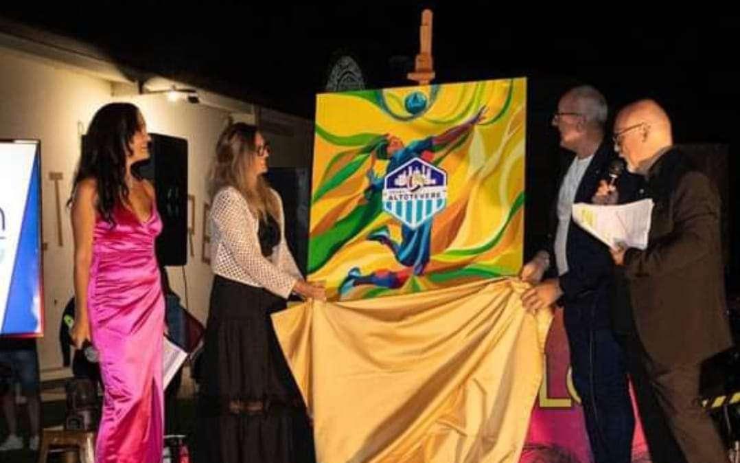 L'opera pittorica di Moira Lena Tassi per la festa della neonata Volley Altotevere