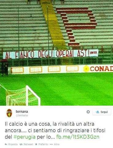 I biglietti per il derby con la Ternana saranno venduti con modalità differenti rispetto alle altre trasferte