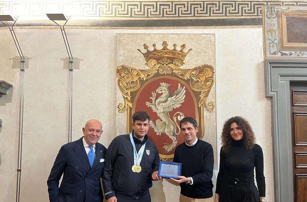 Premiato Valentino Curti, campione perugino di tiro a volo