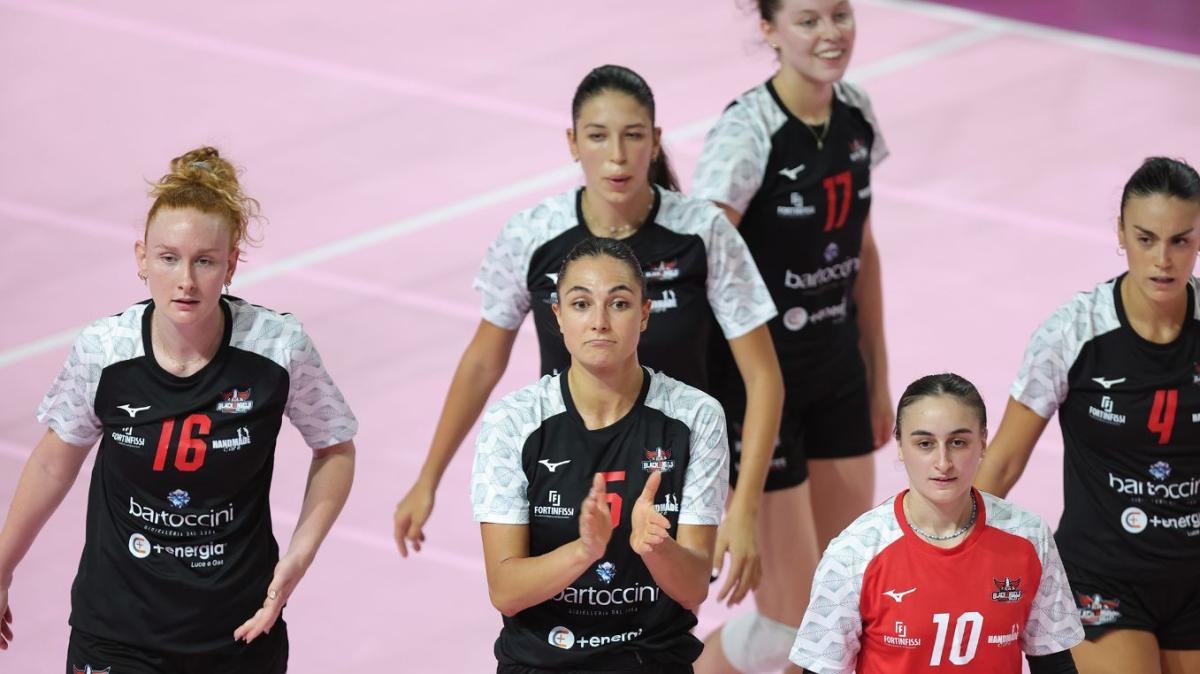 Vittoria (3-1) in amichevole della Bartoccini Perugia a San Giovanni Marignano