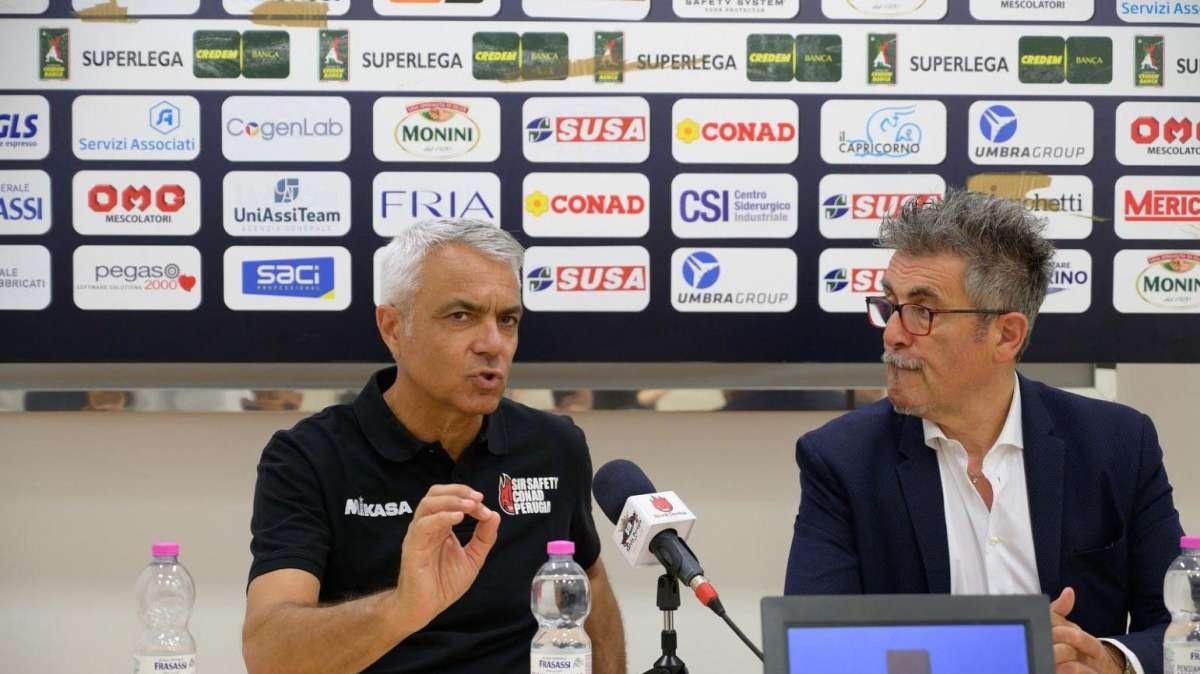 Sull'inizio della stagione della Sir Safety Conad Perugia parla il tecnico Andrea Anastasi