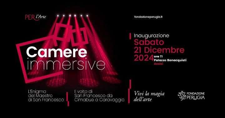 Spettacolari camere immersive su San Francesco inaugurate ad Assisi dalla Fondazione Perugia 