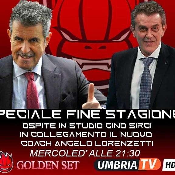 Domani il tecnico della Sir Safety Angelo Lorenzetti collegato a Golden Set su Umbria Tv