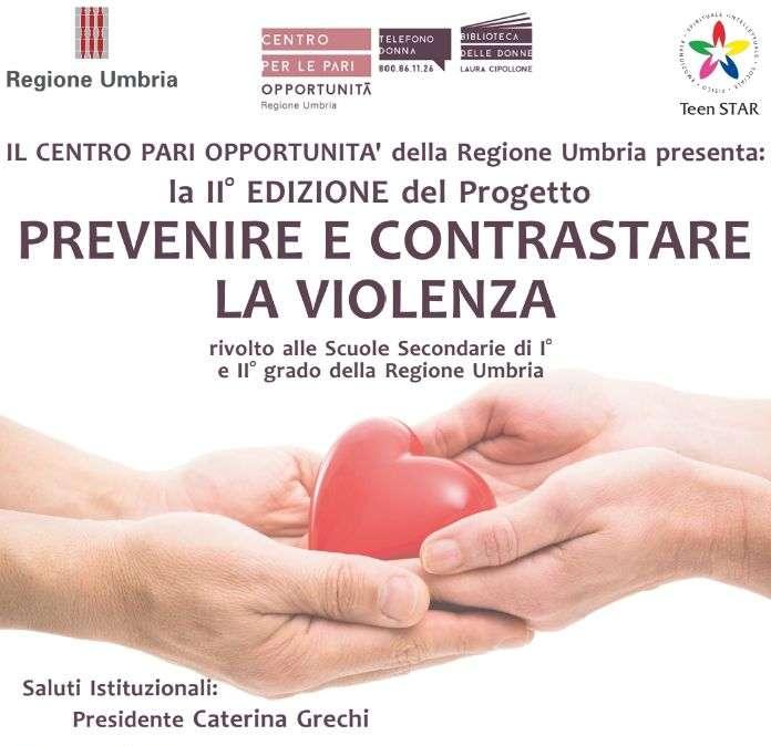 Mercoledì a Perugia il Centro per le pari opportunità presenta il progetto "Prevenire e contrastare la violenza"