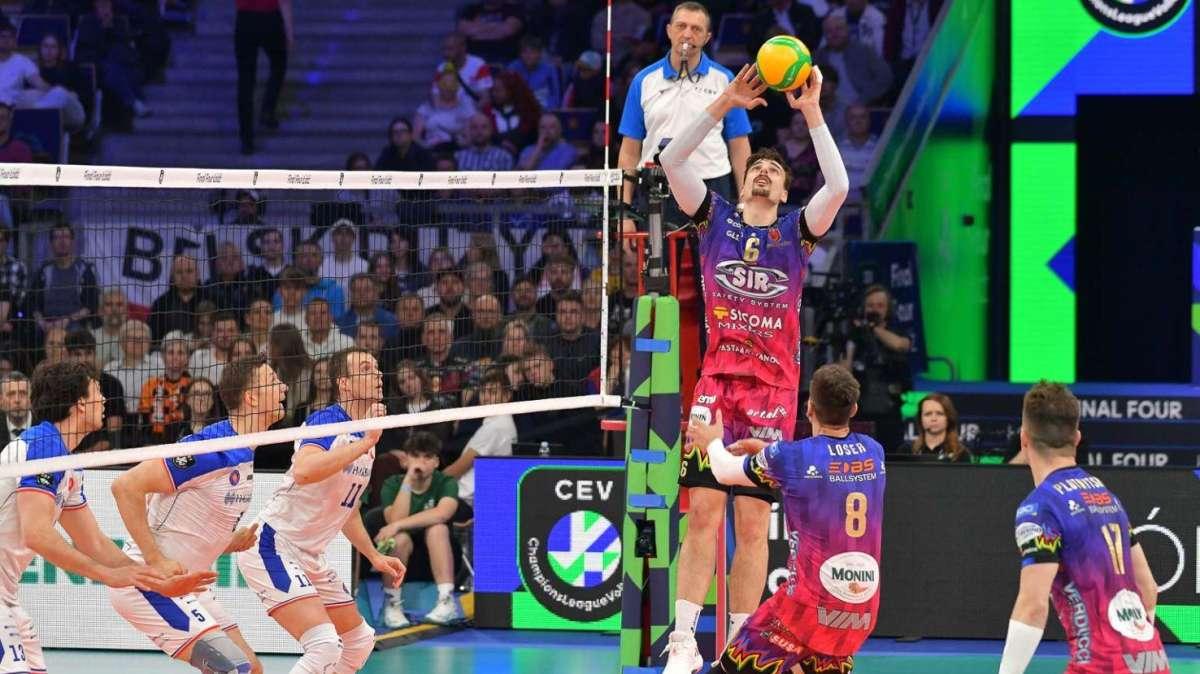 Perugia è in finale di Champions League! In Polonia la Sir ha superato nettamente Ankara!