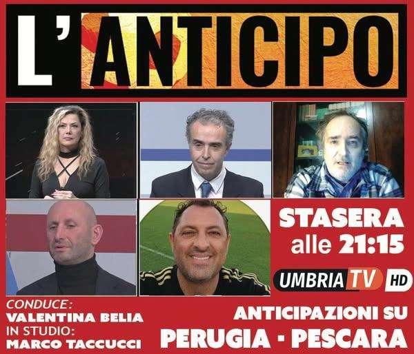Stasera alle 21.15 in diretta su Umbria Tv c'è "L'Anticipo" con due ex grifoni