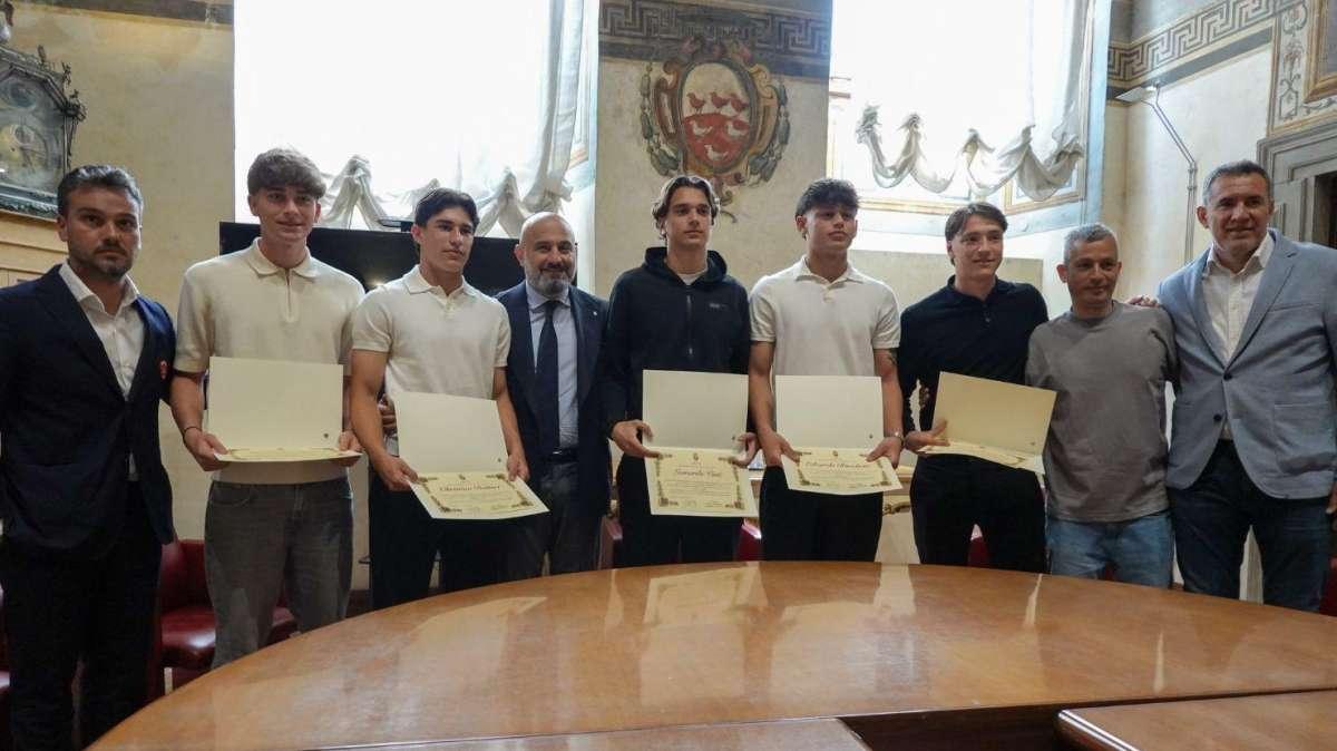 Dal vivaio del Perugia alla nazionale azzurra: i due Edoardo con Christian, Alessandro e Leonardo