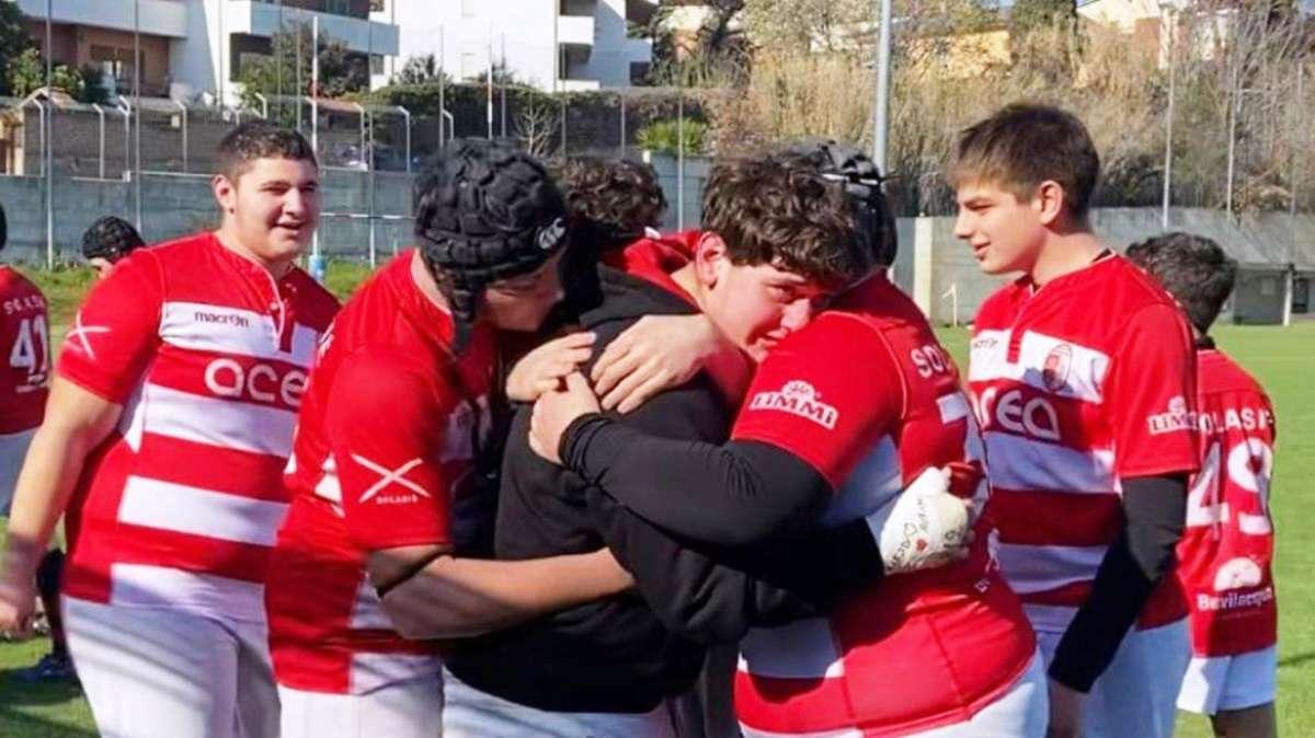 Momento d'oro dell'Under 17 del Rugby Perugia, che continua a vincere