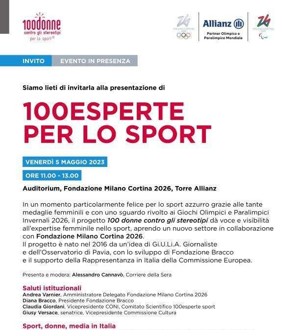 Ecco il progetto #100esperte per lo sport: promuovere la visibilità delle professioniste dell'informazione in ambito sportivo