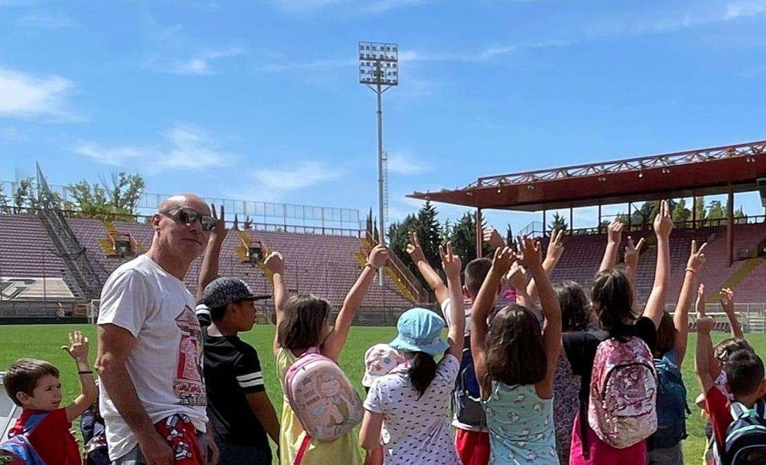 24 ragazzini in visita al Museo del Perugia e allo Stadio Curi