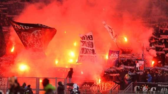 Gli ultras dell'Eintracht
