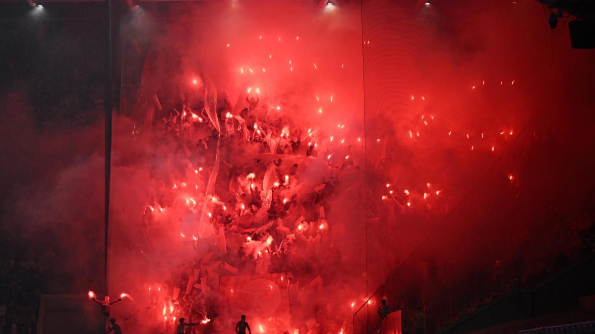 Gli ultras dell'Hapoel ieri