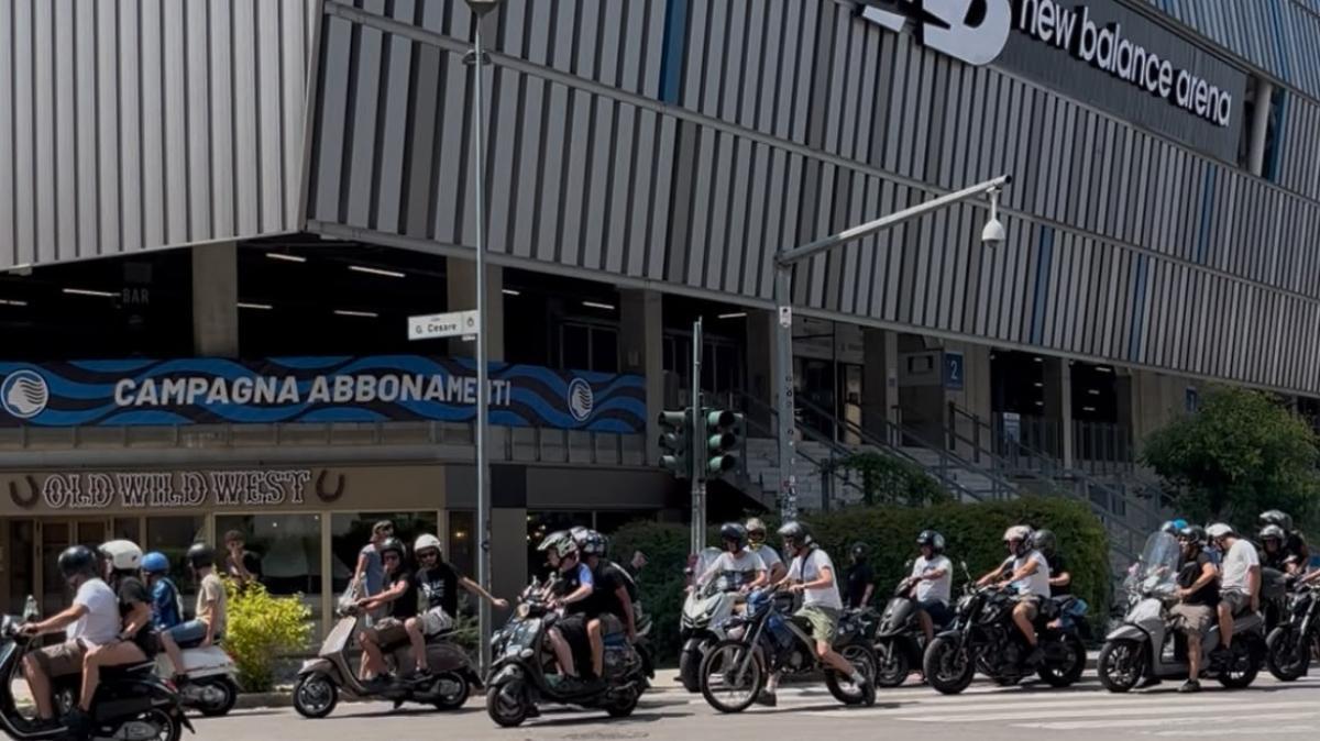 La partenza della motorata