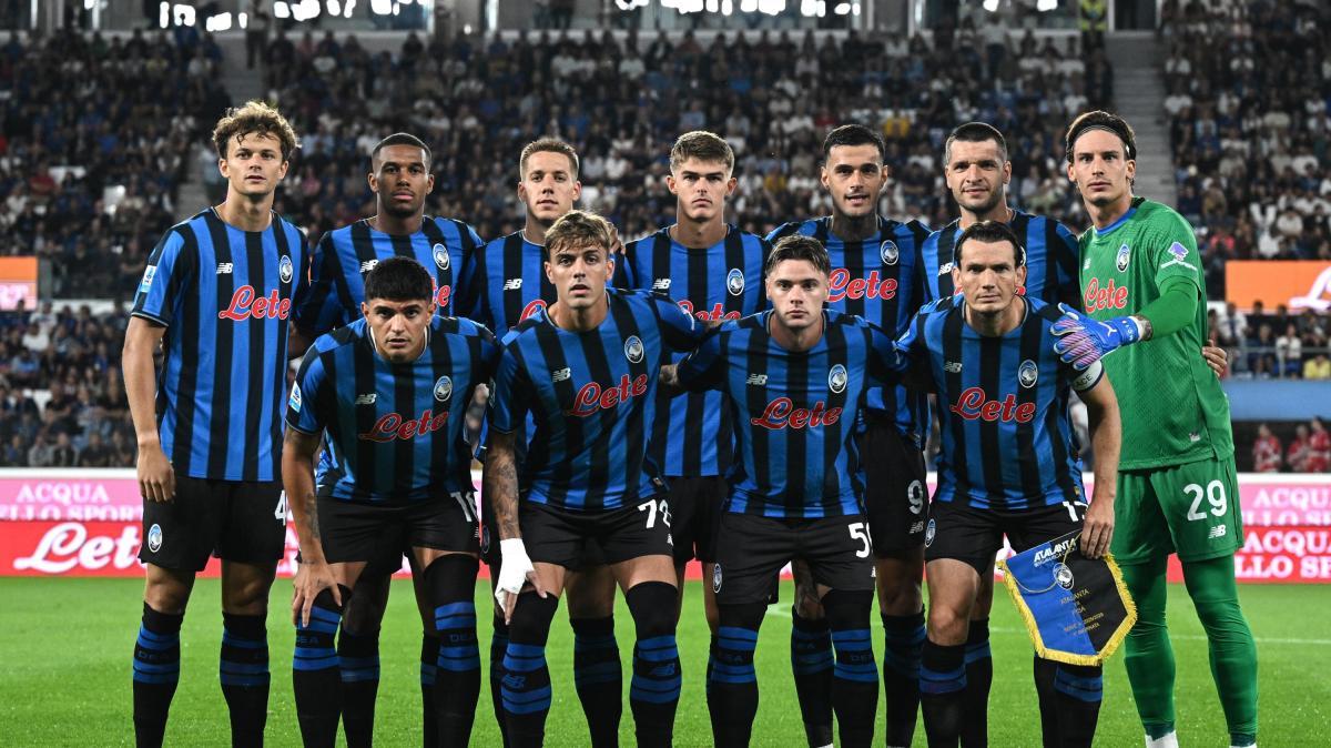 L'Atalanta in campo
