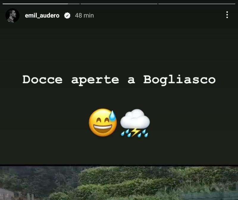 Sampdoria, Audero si allena sotto la pioggia battente: "Docce aperte"