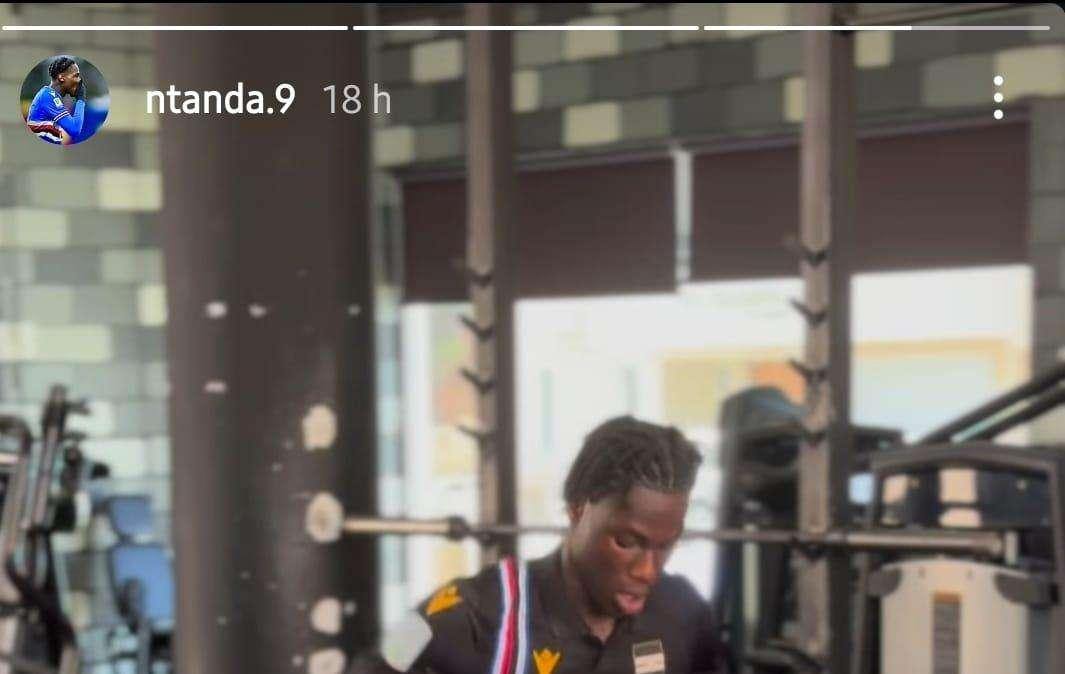 Sampdoria, Ntanda si mantiene in forma durante le vacanze