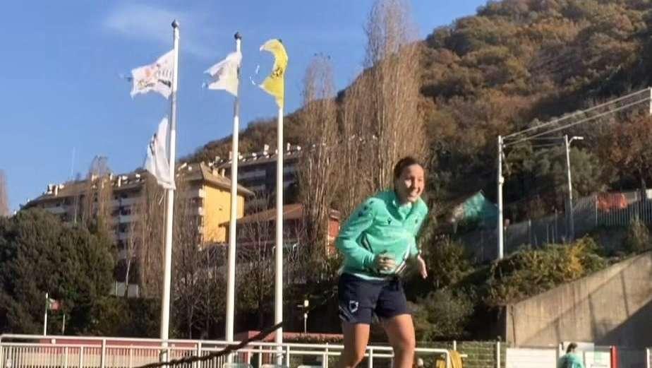Sampdoria Women, Tarenzi si allena con il pallone
