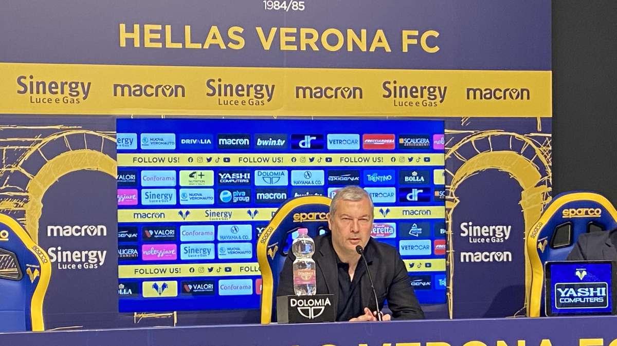 Hellas, Sogliano: "Contro Sampdoria gara molto difficile. Fattore campo inciderà"